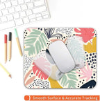 Armanza Square Mouse Pad Tropical Plants, Personalized Premium-Textured Custom Mouse Mat Design, Washable Mousepad Cloth, Non-Slip Rubber Base Computer Mouse Pads for Wireless Mouse