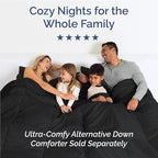 Full Size 4 Piece Sheet Set - Comfy Breathable & Cooling Bed Sheets Set - Hotel Luxury Bedding for Women, Men, Kids, Teens, Boys & Girls - Deep Pockets, Ultra-Soft and Wrinkle Free - Oeko-Tex - Black