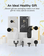 A1 Super Mini Massage Gun, Percussion Deep Tissues Muscle Massager, Travel Massage Gun, Compact Sports Massager, Portable Handheld Massager for Office, Home, Athletes(Black)
