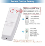 Hampton Bay Ceiling Fan Remote UC7078T with Up and Down Light Replacement UC7078T CHQ7078T Fan-HD HD5 HD6 L3H2010FANHD L3H2014FANHD (Remote Only)