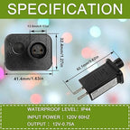 SIGANDG 12V 9W LED Transformer Replacement Class 2 Power LED Controller with 8 Modes Supply for Christmas String Light Inflatable Decorations IP44 Waterproof Low Voltage Transformer(2 Pcs)