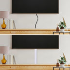 Rubber Bond TV Cord Hider Cable Protector - Strong Self Adhesive Wall Cord Cover Cable Hider - Low Profile Cable Management Wall Cord Concealer Cable Raceway