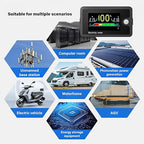 Elnwnnkc Voltmeter, 8-100V Electricity Monitors Digital Voltage Testers, Car Charging Levels Indicators Batteries Power Indicators Power Meter Display