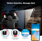 2.5K Window Camera, 5GHz & 2.4GHz Window Security Cameras with Color Night Vision, WiFi Camera with Motion Detection, Continuous Recording, Spotlight Siren, Real-Time Alerts, 2-Way Audio (White)