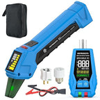 INSTRODOTS Circuit Breaker Finder Tool with Accessories, 90-135V AC Digital Breaker Finder with Integrated GFCI Outlet Tester, Circuit Tracer with Buzzer Alarm & Color Display, Includes Carrying Case