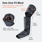 SHINE WELL Leg Compression Massager, Air Compression Massager for Circulation and Pain Relief, 3 Modes 3 Intensities 2 Extenders and Adjustable Wraps, Gift for Family or Friend