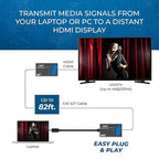 OREI 4K 120Hz USB-C to HDMI Over Cat6/7 Ethernet Extender, 4K, Up to 80ft with HDR & Audio Over Ethernet - Perfect for Extending Your Laptop, Presentation, Meeting Rooms