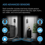 AC Infinity Outlet AI+, Environment Controller, Smart WiFi Power Strip, Dual-Zone Temperature Humidity, Individual Control 8 Plugs, AI Targeting, Thermostat Greenhouse Aquarium Terrarium Home, 1800W
