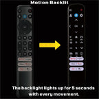 B BraiNice Universal Remote for All TCL TV Remote Replacement, Motion Backlit, Voice Control & Bluetooth, for Google Smart TV, TCL-Smart and Android TVs 2026-2016