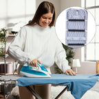 Xyembu 4Pcs Ironing Board Cover Clips Adjustable Ironing Board Pad Braces Fasteners Mini Suspenders Elastic Straps Clips for Secure and Tight Fit Corners Couch Covers Stays Bands(Black)