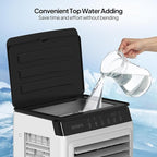ROVSUN 2300CFM Portable Air Cooler, 7.9Gal/30L Evaporative Swamp Cooler, 3-IN-1 Cooling Fan with Remote Control, 12H Timer & 4 Ice Box, 3 Speeds, Humidifying Oscillating Fan for Indoor or Outdoor