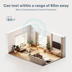 Smoke Detector 1 Pack,Fire Alarms Smoke Detectors with Photoelectric Technology with LED Lndicator and Test Button,Smoke Alarm for Home,Bedroom,Kitchen