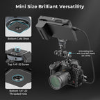 SmallRig Camera Monitor Mount Lite with Cold Shoe, Swivel 360° and Tilt 180° Holder for Field Monitor, LED, Flash and Video Shooting Photography Accessories, Max Load Capacity of 90° Tilt 3.2kg
