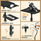 Facilife Projector Stand Tripod on Wheels, Adjustable Height 31-56 Inches, Laptop Tripod Stand Rolling, Heavy Duty Projector Tripod Metal Construction, Multifunctional for Office & Home (31-56 Inches)