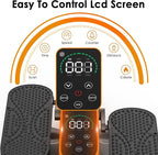 Under Desk Elliptical Machine for Senior Mini Elliptical Leg Exerciser with Remote Quiet Portable Electric Seated Foot Pedal Exerciser for Home Office