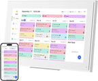 15.6-inch Wall Digital Calendar,Smart WiFi Calendar & Chore Chart,Full HD Touchscreen Interactive Display for Family Schedules-Wall/Desk Mountable Planner,Meeting Reminders & Deadline Tracking