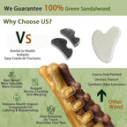 4-in-1 Wooden Gua Sha Tool for Face & Small Body, Scalp & Head Massage for Stress Relief, Manual Muscle Scraper for Neck & Jawline, Trigger Point & Acupressure Massage, Valentine’s Day Gift for Women