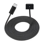 ZeitNah Upgraded USB-C to Magnetic Charging Cable for MacBook Pro/Air (2021-2025), 140W Fast Charging, 6.6ft Braided Replacement Power Cord for MacBook Charger, Black