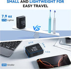 DOACE 220V to 110V Converter 350W Voltage Converter US to Europe for Hair Straightener/Curling Iron Converter for European Travel with 4-Port USB Charging and UK/AU/US/EU Worldwide Plug Adapter