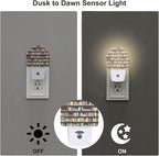 sndheke Books on Bookshelves Night Light, Colorful Books Dusk to Dawn Night Light Plug in,0.5w Energy Saving Sleep Friendly Nightlights for Kids Boys Girls Home Decor
