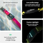 New Fi Series 3+ Smart Dog Tracker Collar [12 Month Membership Included] GPS Tracker for Dogs with Health & Behavior Monitoring, Escape Alerts, Waterproof, LED, Apple Watch Compatible -Yellow, X-Large