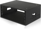 Sound Town 4U Studio Rack with 4-Space, Heavy-Duty 0.7" (18mm) Baltic Birch Plywood with Polyurea Coating, for Recording Room, Home Studio (SDRK-4PU)