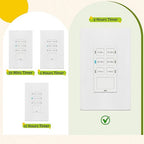 TG 4 Hour Countdown Timer Switch, Light Switch Timer for Bathroom Exhaust Fan, 5 min-2 Hours-4 Hours, Night Light LED Indicator, Neutral Wire Required, UL Listed, Screwless Wall Plate, White