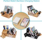 Desktop 5 Port USB Wall Charger 40W 8A, USB Hub Charging Station for Multiple Devices, Protable Multi Port USB Charger for Cell Phone, Tablet, Android Smart Phone and More