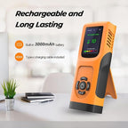 Portable 6-in-1 Air Quality Monitor Indoor Air Quality Tester Air Quality Meter with CO2 TVOC PM2.5 PM10 Particles AQI Detector for Cars Home School Office 3000mAh Battery