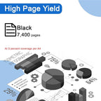 RIOMAN 56A CF256A Black Toner Cartridges High Yield 56A CF256A Toner Cartridge（with Chip） Compatible Replacement for HP MFP M436nda M436n M433A Printer
