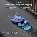 Robot Vacuum and Mop Combo, 2 in 1 Robotic Vacuums Cleaner with WiFi/App, Robot Vacuum with Water Tank, Strong Suction, Schedule, Self-Charging, Quiet, for Hard Floor, Pet Hair, Low Pile Carpet