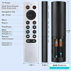 (2 Pack) Replacement Remote for Apple-TV-Remote-Control 4K/HD (NOT Siri & NO Voice)