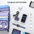 USB C Charger Block, 100W GaN 6 Port PD USB C QC USB A Wall Charger Adapter Plug Cube, Super Fast Type C Charging Station Hub for iPhone 17 16 15 14 Pro Max iPad Samsung Pixel