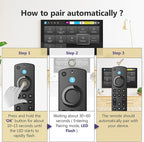 Replacement Voice Remote for Fire Smart Stick 4K/4k Max(1st/2nd Gen),Stick(2nd/3rd Gen)/Lite/HD,TV Cube,Remote for 3rd Gen,Omni,QLED Series,Some TCL,Hisense Smart TVs