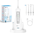 R REVA Cordless Water Flosser for Teeth, Gums & Braces – 4 Modes, 300ML Tank, 360° Nozzle, IPX7 Waterproof, USB Rechargeable 2000mAh Battery for Home & Travel (M149 Pro White)