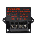 MGGi DC/DC 12V 24V to 5V 3A 15W Voltage Reducer Converter Regulator, Step Down Converter Regulator DC to DC Waterproof Power Supply Module Buck Transformer