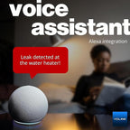 YoLink Water Leak Starter Kit: Hub + 2 Leak Sensor 4 (105 dB Siren), LoRa Long-Range, App/SMS/Email Alerts, D2D Offline, 2 AAA Up to 5-Year Battery, Compatible with Alexa/IFTTT/Home Assistant