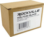 Rockville VOL7035 Black 35W 70V Wall Volume Control Zone Controller, 11-Step Attenuation, 1-Gang Black Finish, Durable Design for Commercial Audio Systems