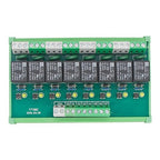 GAEYAELE 8 Channel Interface Relay Module 24VACDC DIN Rail Panel Mount for Automation PLC Board (FY-T738-24VACDC)