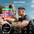 Smart Watch for Men Women Fitness: Make Answer Call Running Digital Mens Watches Waterproof Smartwatch Android Phone iPhone Samsung Compatible Step Pedometer Tracker Heart Rate Sleep SpO2 Monitor