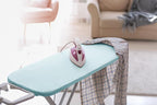 Encasa XO Ironing Board Cover and Pad 49"x18" - 4mm Felt Wide Iron Board Cover with Padding - Heat Resistant, Stain-Safe Dye, Non Slip Elastic Bungee Cord Tightening Iron Table Cover Ice Blue