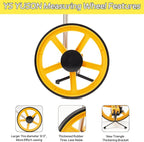 YS YUSON 12 Inch Measuring Wheel in Feet with Stronger Triangle Bracket, Rolling Measuring Wheel for Construction, Digital Measure Wheel with Tape Measure and Canvas Carrying Bag, Up to 10000 Ft