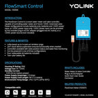 NSF Certified Pulse Meter + Shutoff Valve Kit, 2", FlowSmart Controller YS5006 Reads Meter Pulses, Real-Time Usage & Leak Detection, Auto Shutoff (D2D Offline), LoRa Long Range, Hub Included