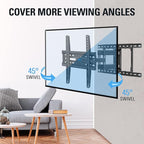 Mounting Dream TV Wall Mount for Most 32-65 Inch TV, Full Motion TV Mount with Dual Arms, Wall Mount Bracket with Swivel and Tilt, Fits 16", 18", 24" Studs, Max VESA 400x400mm, 99 LBS, MD2380-24K