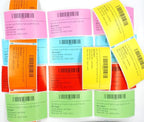 BETCKEY Colored Labels Compatible with Dymo 30330 (3/4" x 2") Small Multipurpose Labels, Compatible for Dymo LabelWriter Thermal 450, 4XL & Zebra Desktop Printers [6 Rolls, Red]