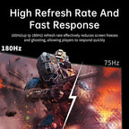 KTC 24 Inch Curved Gaming Monitor, 180Hz FHD 1080P Frameless Computer Monitor, Freesync/G-Sync Support, 99% sRGB, 3000:1 Contrast, HDMI, DisplayPort, Wall Mountable/Tilt Adjustable, H24S17