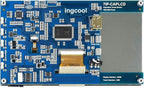 Ingcool 7 inch HDMI LCD 1024x600 Resolution Capacitive Touch Screen IPS Display Module Compatible with Raspberry Pi 4 3 2 1 B B+ A+,Jetson Nano,Support Software Resolution (up to 1920×1080)