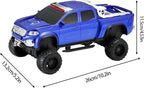 WSTER WS-X65 Pickup Truck Replica Bluetooth Speaker – HD Sound, FM Radio, TWS Stereo, LED Party Lights, USB/TF Playback, Built-in Mic – Cool Portable Car Design Speaker for Outdoors & Home (Blue)