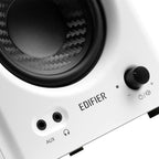 Edifier MR4 Powered Studio Monitor Speakers, 4" Active Near-Field Monitor Speaker - White (Pair)