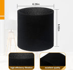 Filter Replacement 90585 Foam Sleeve for Shop Vac Wet Dry Vacuums 90304 90350 90333，VF2002 Reusable Dry Vac 9010700 Filter, Fits Most 5 Gallon Up Wet Dry Vacuum Cleaners